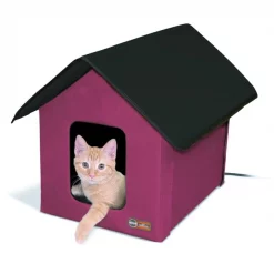 Cheap 🥰 K&H Pet Products Outdoor Heated Kitty House Cat Shelter ⭐