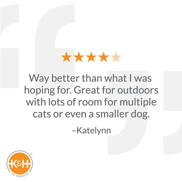 Best deal 💯 K&H Pet Products Outdoor Unheated Kitty House Cat Shelter ❤️ - Image 5