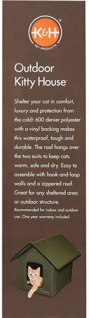 Best deal 💯 K&H Pet Products Outdoor Unheated Kitty House Cat Shelter ❤️ - Image 9