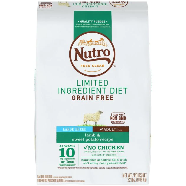 Best deal 🎁 Nutro Limited Ingredient Diet Sensitive Support with Real Lamb & Sweet Potato Grain-Free Large Breed Adult Dry 🐕 Dog Food 😍