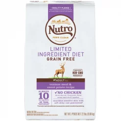 Outlet 💯 Nutro Limited Ingredient Diet Sensitive Support with Real Venison Meal & Sweet Potato Grain-Free Adult Dry 🐶 Dog Food 😀
