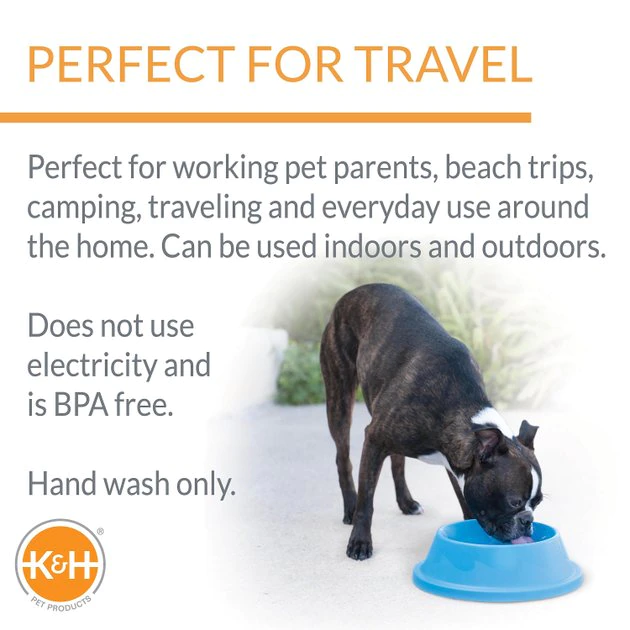 Outlet ๐ K&H Pet Products Coolin' Bowl Plastic ๐ถ Dog & Cat Bowl ๐ - Image 4