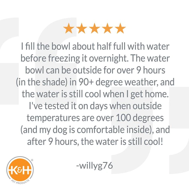 Outlet ๐ K&H Pet Products Coolin' Bowl Plastic ๐ถ Dog & Cat Bowl ๐ - Image 6