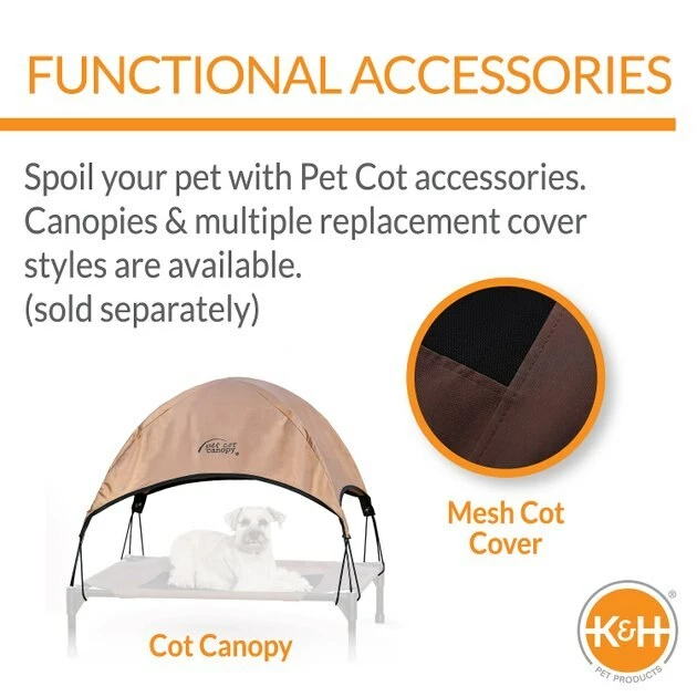 Budget ๐คฉ K&H Pet Products Comfy Pet Cot Elevated Pet Bed โ - Image 4