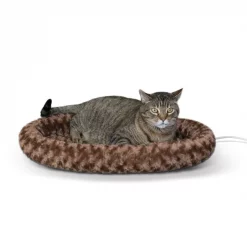 Top 10 😉 K&H Pet Products Thermo-Kitty Fashion Splash Heated Cat Bed, Large 🎁
