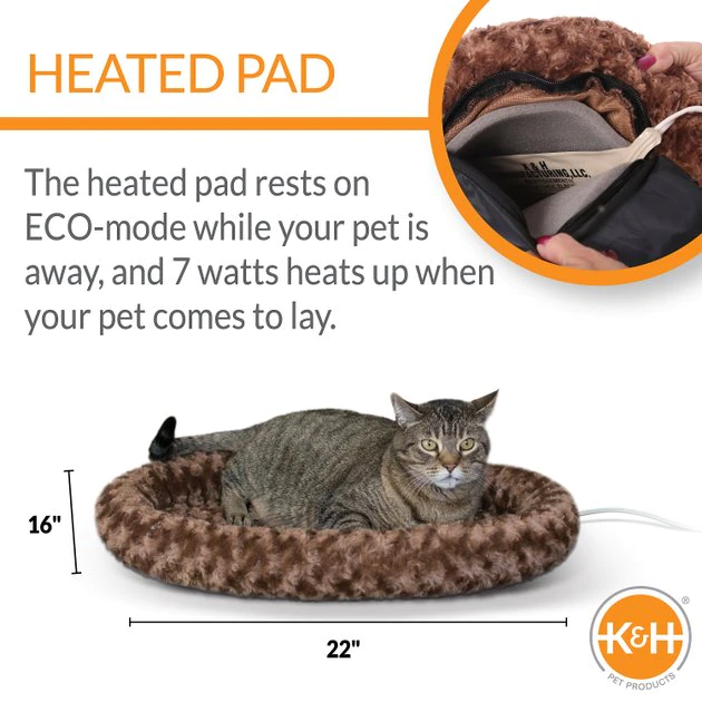 Top 10 ๐ K&H Pet Products Thermo-Kitty Fashion Splash Heated Cat Bed, Large ๐ - Image 2