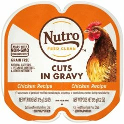 New ๐คฉ Nutro Perfect Portions Grain-Free Cuts in Gravy Chicken Recipe Cat Food Trays ๐