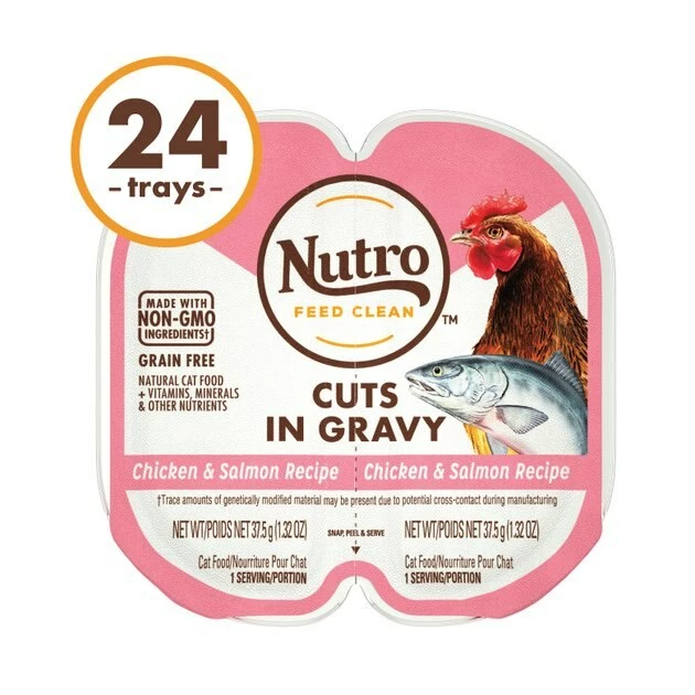 Coupon ๐ฏ Nutro Perfect Portions Grain-Free Cuts in Gravy Chicken & Salmon Recipe Cat Food Trays ๐ - Image 3