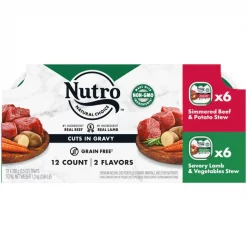 Best reviews of ๐ฅ Nutro Grain-Free Simmered Beef Stew & Savory Lamb Stew Cuts in Gravy Variety Pack Adult ๐ Dog Food Trays ๐
