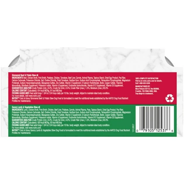 Best reviews of ๐ฅ Nutro Grain-Free Simmered Beef Stew & Savory Lamb Stew Cuts in Gravy Variety Pack Adult ๐ Dog Food Trays ๐ - Image 3