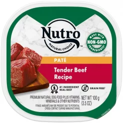 Brand new 👏 Nutro Grain-Free Tender Beef Recipe Adult Pate 🐕 Dog Food Trays 🎁