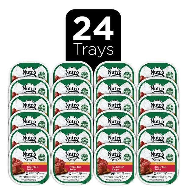 Brand new 👏 Nutro Grain-Free Tender Beef Recipe Adult Pate 🐕 Dog Food Trays 🎁 - Image 4