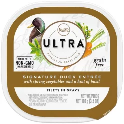 Brand new ๐ Nutro Ultra Grain-Free Filets in Gravy Signature Duck Entree Adult Wet ๐ Dog Food Trays โ