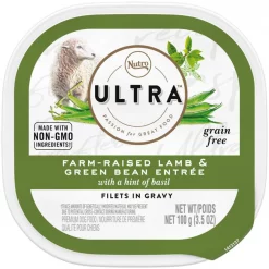 Best deal 🔔 Nutro Ultra Grain-Free Filets in Gravy Farm-Raised Lamb & Green Bean Entree Adult Wet 🐶 Dog Food Trays 😀