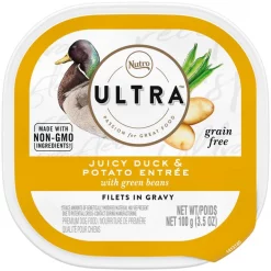 Cheapest 😉 Nutro Ultra Grain-Free Filets in Gravy Juicy Duck & Potato Entree Adult Wet 🐶 Dog Food Trays 🤩