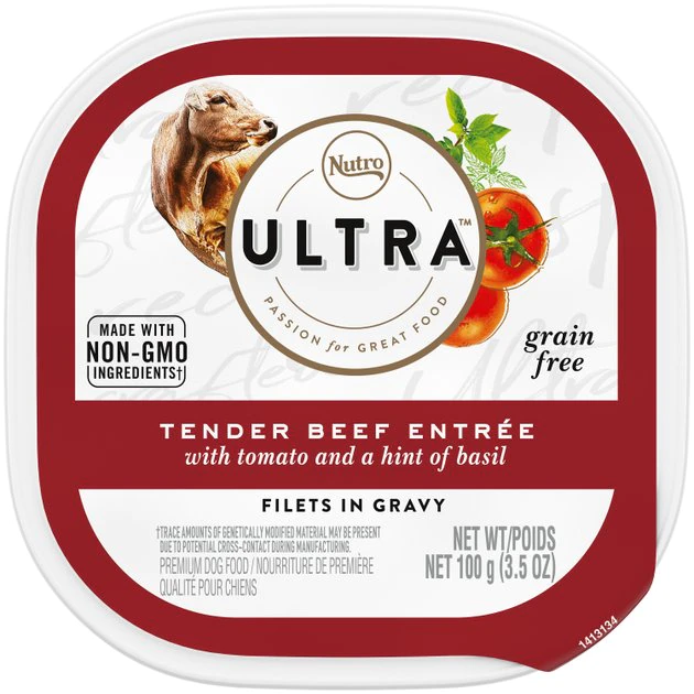 Buy ๐ฅฐ Nutro Ultra Grain-Free Filets in Gravy Tender Beef Entree Adult Wet ๐ Dog Food Trays โ๏ธ
