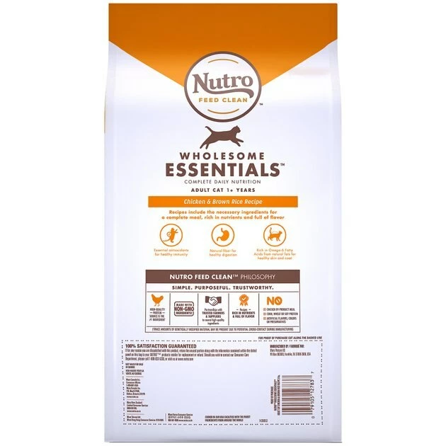 Promo โญ Nutro Wholesome Essentials Adult Chicken & Brown Rice Recipe Dry Cat Food ๐ - Image 2