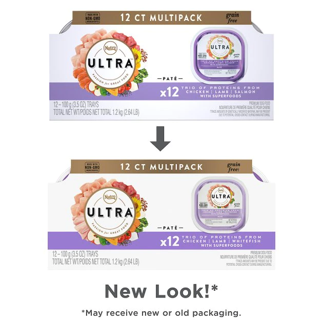 Discount 🤩 Nutro Ultra Trio of Proteins Adult Grain-Free Chicken, Lamb, Whitefish Pate 🐕 Dog Food Trays 🎉 - Image 2