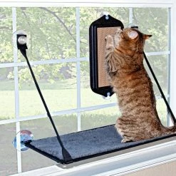 Cheapest 💯 K&H Pet Products EZ Mount Window Cat Scratcher with Catnip 👏