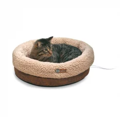 Cheapest ✔️ K&H Pet Products Thermo-Snuggle Cup Bomber Heated 🦮 Dog & Cat Bed 👍