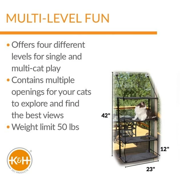 Best Sale ๐ฅ K&H Pet Products EZ Mount Quad Stack Cat Furniture โ - Image 2