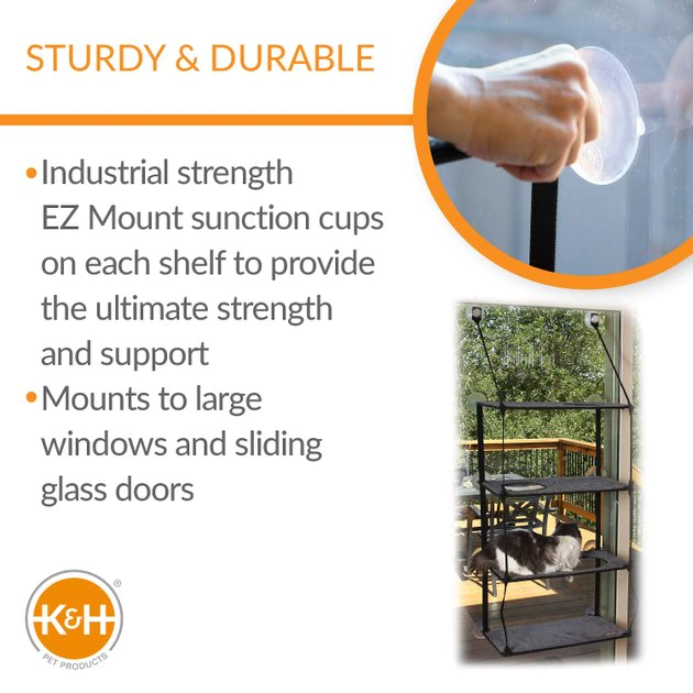 Best Sale ๐ฅ K&H Pet Products EZ Mount Quad Stack Cat Furniture โ - Image 3