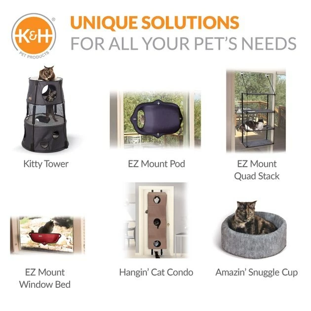 Best Sale ๐ฅ K&H Pet Products EZ Mount Quad Stack Cat Furniture โ - Image 8