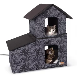 Wholesale ⌛ K&H Pet Products Heated Two-Story Kitty House 🛒