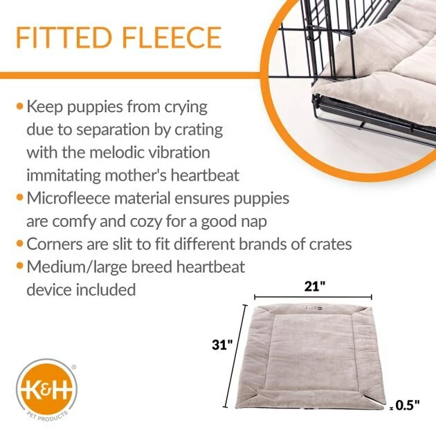 Cheap ๐ฏ K&H Pet Products ๐ฉ Mother's Heartbeat Fleece Puppy Crate Pad ๐ - Image 2