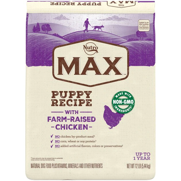 Deals 🌟 Nutro Max Puppy Farm-Raised Chicken Recipe Natural Dry 🐕 Dog Food, 12-lb bag 🎁