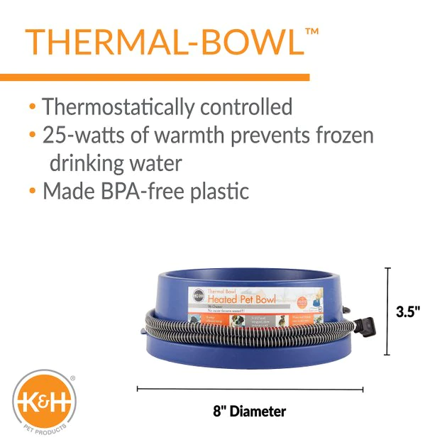 Top 10 ๐ K&H Pet Products Thermal-Bowl Plastic ๐ Dog & Cat Bowl, 96-oz ๐ - Image 3