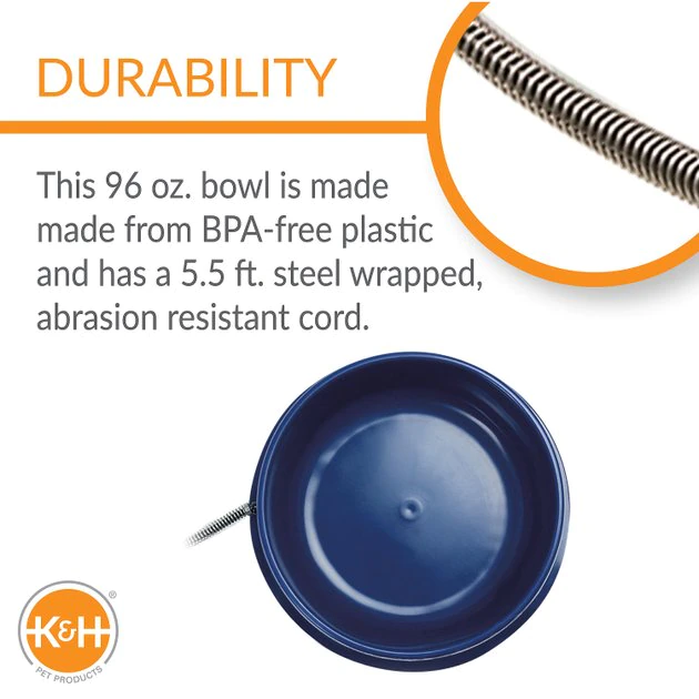 Top 10 ๐ K&H Pet Products Thermal-Bowl Plastic ๐ Dog & Cat Bowl, 96-oz ๐ - Image 5