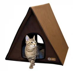 Hot Sale ⭐ K&H Pet Products Outdoor Unheated Multi-Kitty A-Frame House 🤩