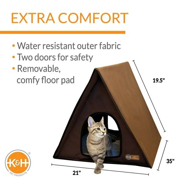 Hot Sale ⭐ K&H Pet Products Outdoor Unheated Multi-Kitty A-Frame House 🤩 - Image 3
