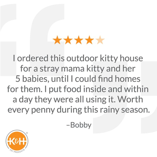 Hot Sale ⭐ K&H Pet Products Outdoor Unheated Multi-Kitty A-Frame House 🤩 - Image 6
