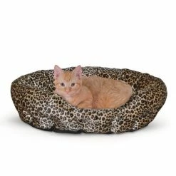 Best Sale 😉 K&H Pet Products Self-Warming Nuzzle Nest Bolster Cat & 🐶 Dog Bed 🔥