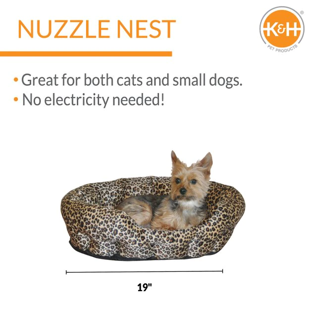 Best Sale 😉 K&H Pet Products Self-Warming Nuzzle Nest Bolster Cat & 🐶 Dog Bed 🔥 - Image 2