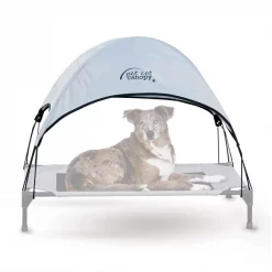 Cheapest 😍 K&H Pet Products Cot Canopy for Elevated 🦮 Dog Bed, Gray ❤️