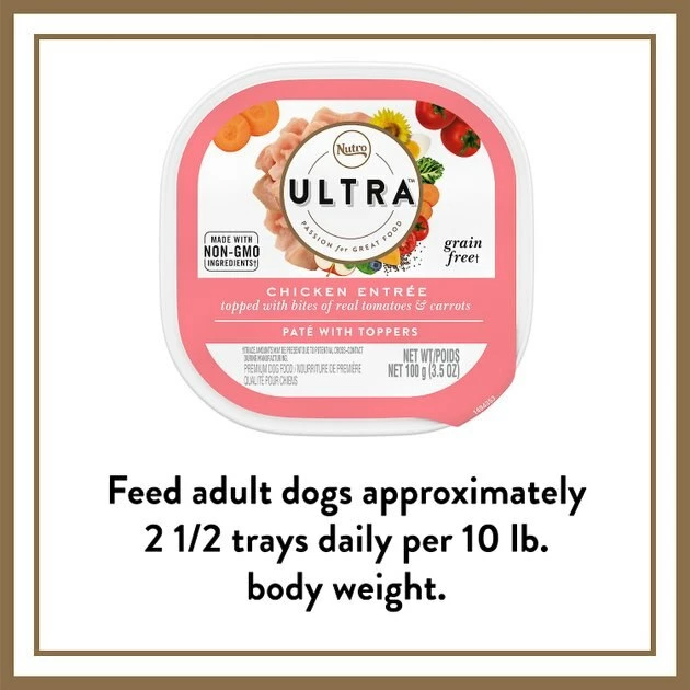 Coupon ๐ Nutro Ultra Grain-Free Chicken Entree Pate with Tomatoes & Carrots Adult Wet ๐ถ Dog Food Trays ๐งจ - Image 8