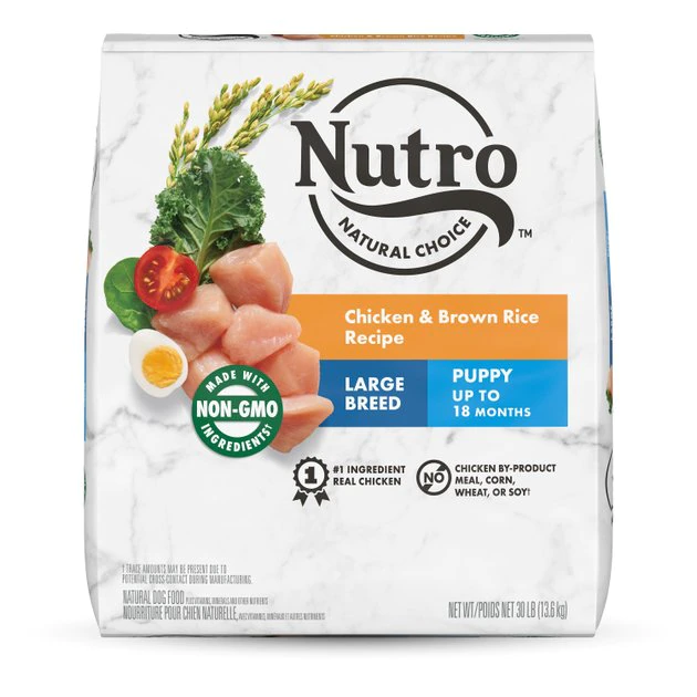 New 👏 Nutro Natural Choice Large Breed Puppy Chicken & Brown Rice Recipe Dry 🐶 Dog Food 😀