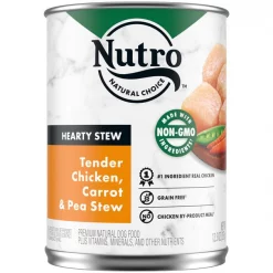 Best Pirce ๐ Nutro Hearty Stew Tender Chicken, Carrot & Pea Stew Grain-Free Canned ๐ฆฎ Dog Food ๐