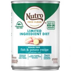 Cheap ๐ฅฐ Nutro Limited Ingredient Diet Premium Loaf Fish & Potato Grain-Free Canned ๐ Dog Food ๐