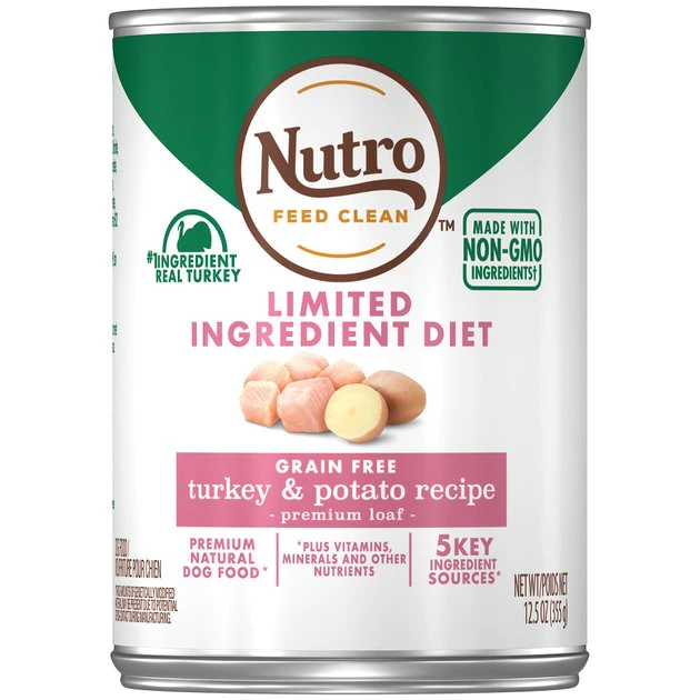 Coupon โค๏ธ Nutro Limited Ingredient Diet Premium Loaf Turkey & Potato Grain-Free Canned ๐ถ Dog Food ๐