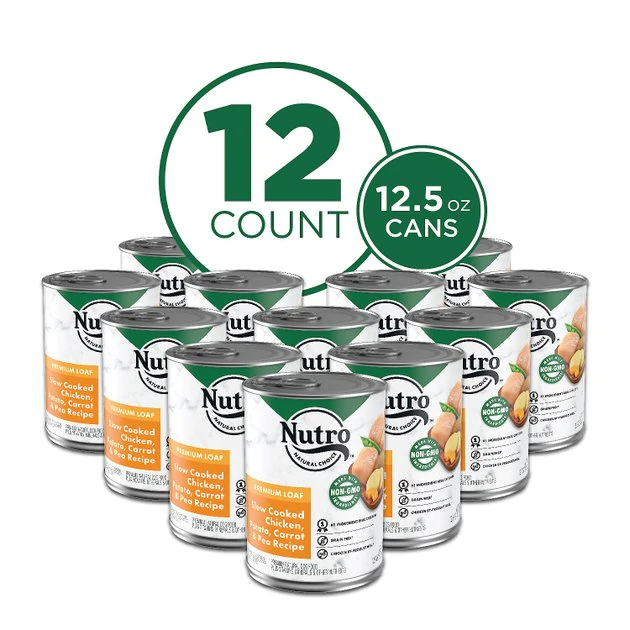 Outlet ⭐ Nutro Grain-Free Premium Loaf Slow Cooked Chicken, Potato, Carrot & Pea Recipe Grain-Free Canned 🦮 Dog Food 🥰 - Image 4