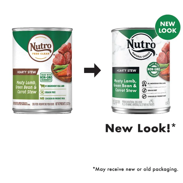 Hot Sale ✨ Nutro Hearty Stew Meaty Lamb, Green Bean & Carrot Cuts in Gravy Grain-Free Canned 🐶 Dog Food 🛒 - Image 2