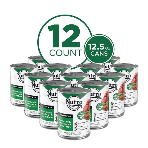 Hot Sale ✨ Nutro Hearty Stew Meaty Lamb, Green Bean & Carrot Cuts in Gravy Grain-Free Canned 🐶 Dog Food 🛒 - Image 4