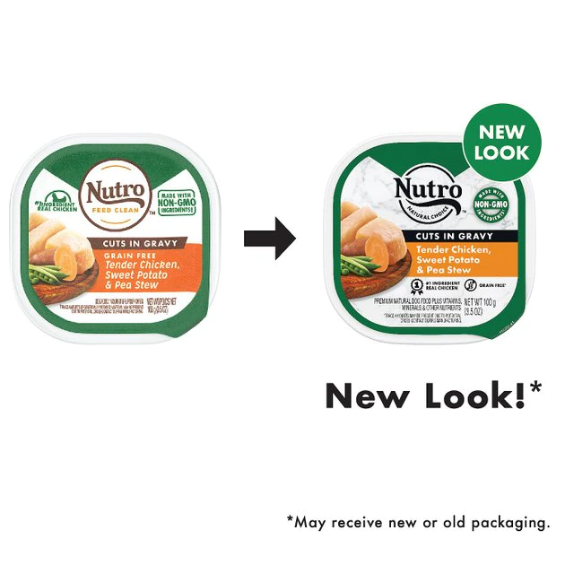 Hot Sale 🔥 Nutro Grain-Free Tender Chicken, Sweet Potato & Pea Stew Cuts in Gravy Adult 🐕 Dog Food Trays 🎉 - Image 2