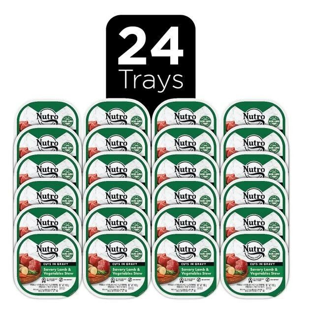 Flash Sale ๐ Nutro Grain-Free Savory Lamb & Vegetables Stew Cuts in Gravy Adult ๐ฆฎ Dog Food Trays โญ - Image 4