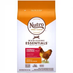 Budget ❤️ Nutro Wholesome Essentials Hairball Control Chicken & Brown Rice Recipe Adult Dry Cat Food 🛒