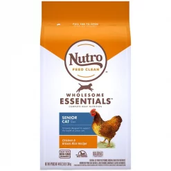 Brand new 🤩 Nutro Wholesome Essentials Chicken & Brown Rice Recipe Senior Dry Cat Food 😀